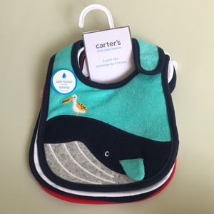 4 pack bibs water resistant by Carter's